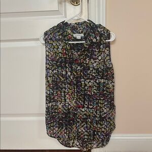 Liz Claiborne Black Blouse Elegant Top